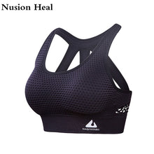 Load image into Gallery viewer, Women Sports Bra Tops High Impact for Fitness Yoga Running Pad Cropped Top SportsWear Tank Yoga Tops Sports Push Up Bra Women