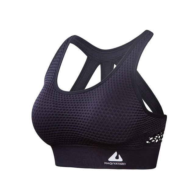 Women Sports Bra Tops High Impact for Fitness Yoga Running Pad Cropped Top SportsWear Tank Yoga Tops Sports Push Up Bra Women