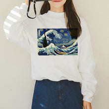 Load image into Gallery viewer, Van Gogh Funny Harajuku Vogue Hoodies Women Autumn Oil Print Warm Aesthetic Ullzang Sweatshirts 90s Van Gone Meme Hoody Female