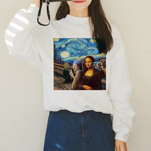 Load image into Gallery viewer, Van Gogh Funny Harajuku Vogue Hoodies Women Autumn Oil Print Warm Aesthetic Ullzang Sweatshirts 90s Van Gone Meme Hoody Female