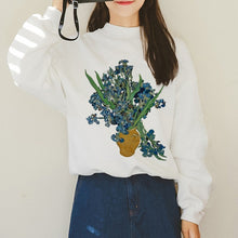 Load image into Gallery viewer, Van Gogh Funny Harajuku Vogue Hoodies Women Autumn Oil Print Warm Aesthetic Ullzang Sweatshirts 90s Van Gone Meme Hoody Female