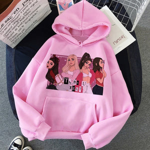 Ariana Grande Thank You Next Harajuku Graphic Hoodie Women 90s Ullzang 7 Rings Funny Sweatshirt Don't Call Me Angel Hoody Female