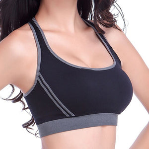 Women Sports Bra Underwear Sexy Mesh Breathable Sports Top Push Up Female Gym Fitness Sportwear Female Seamless Running Yoga Bra