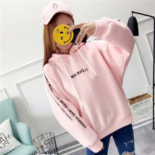 Load image into Gallery viewer, Sweatshirts Female Hoodie Pink Black Plus Size Sweatshirt Hoodies Women Long Sleeve Hoody For Women Autumn Hooded Sweatshirt